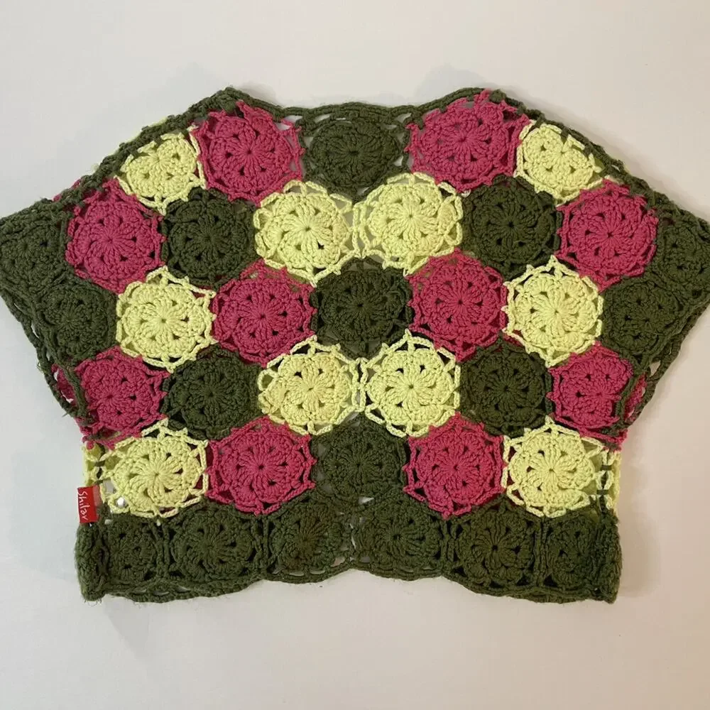 Shilar Crochet Unique Cardigan Sweater Size 2T